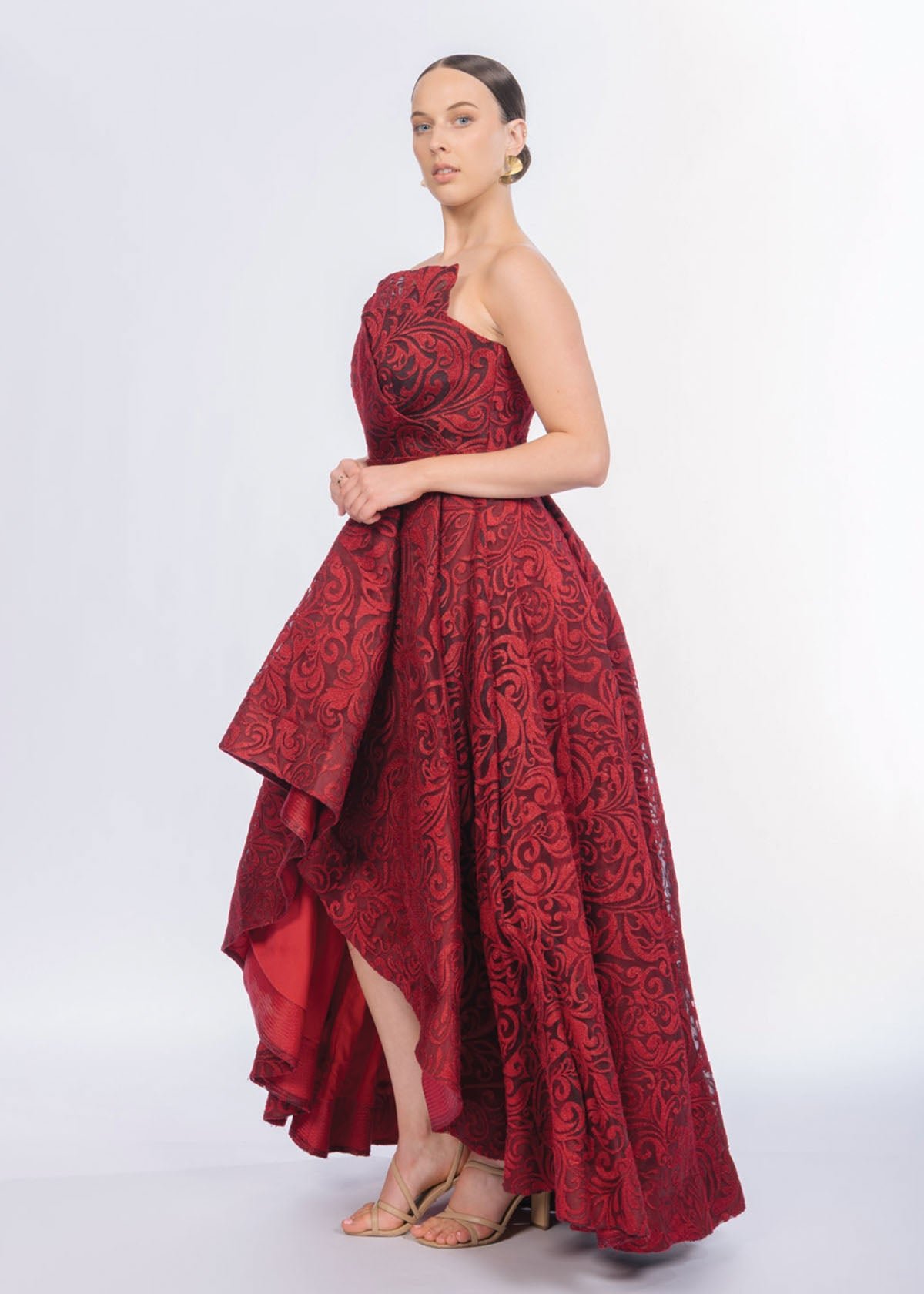 Scandal Gown in Wine Red (J9076) photo 3
