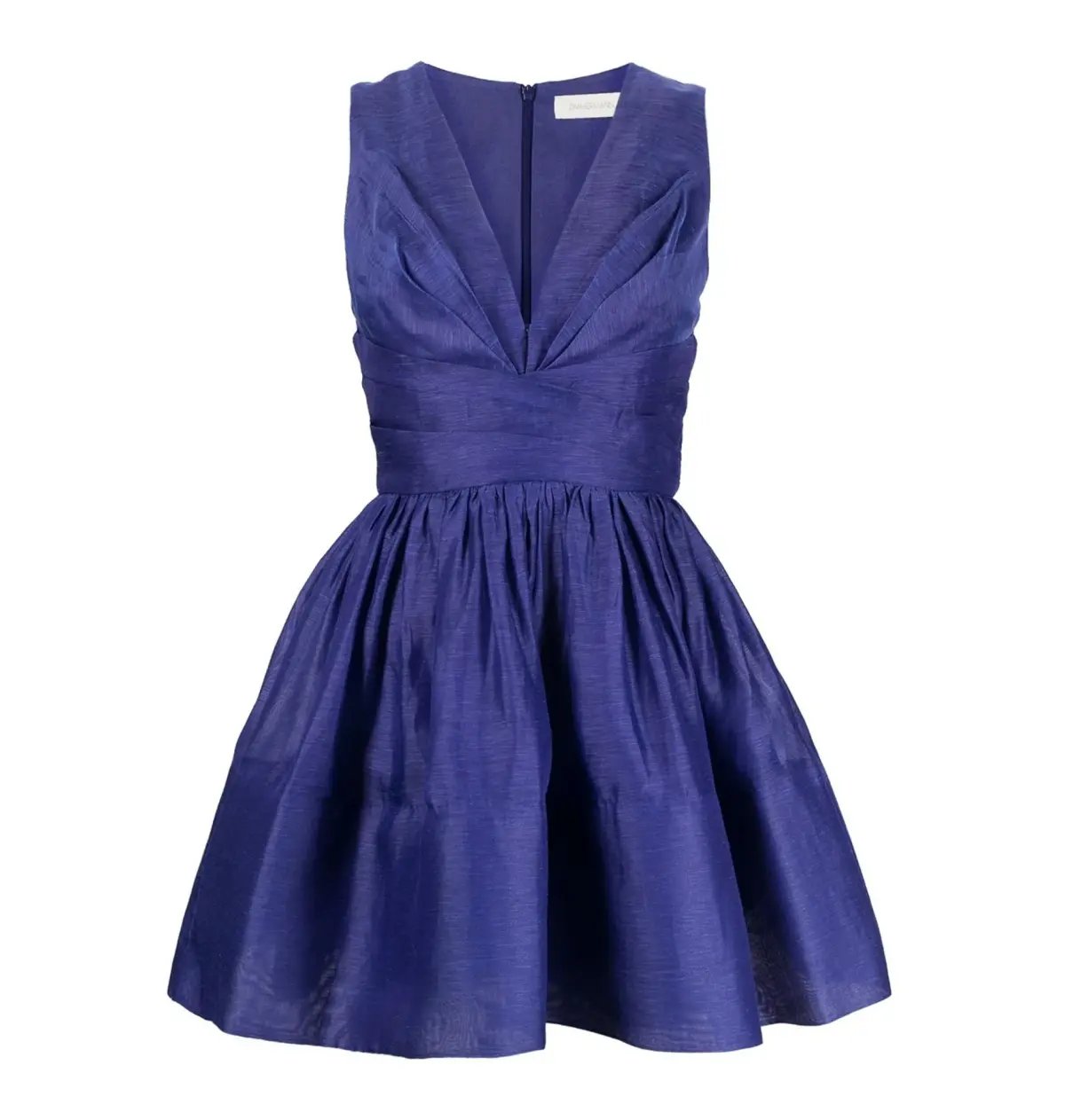Zimmermann Tama V Neck Mini Dress Blue Size 1 / AU 10 photo 3