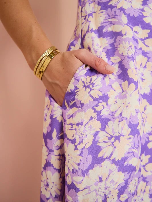 Acler Ardanary Maxi Dress In Violet Imprint photo 3