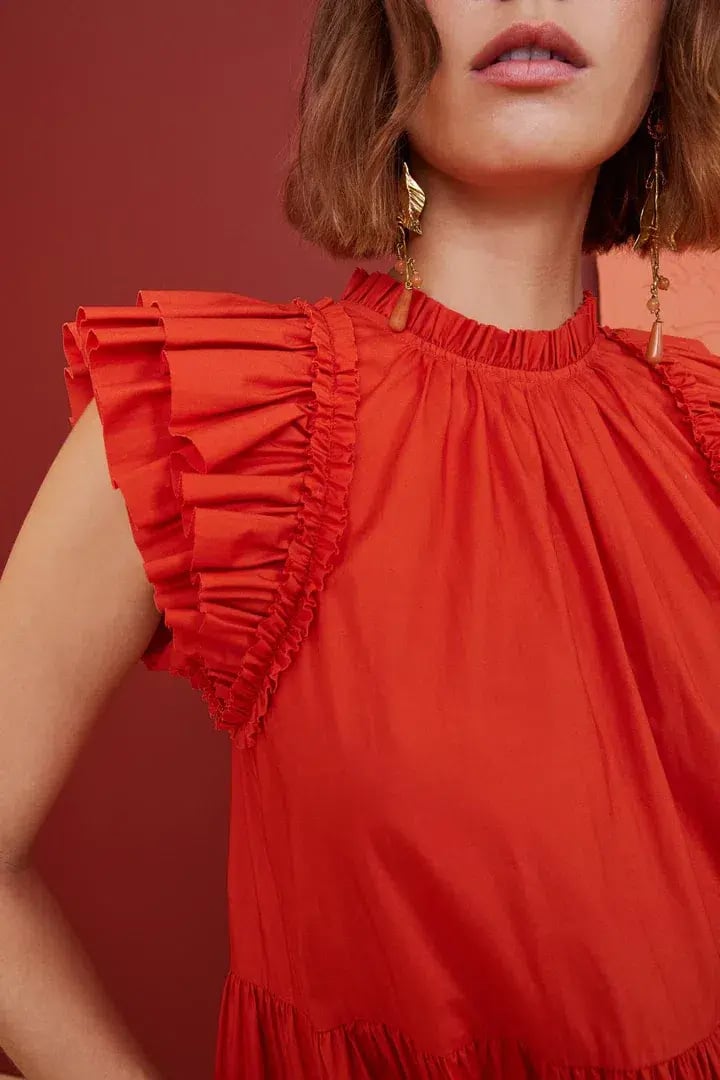 Ulla Johnson Joan Ruffle Dress Size US 8/AU 12 photo 3