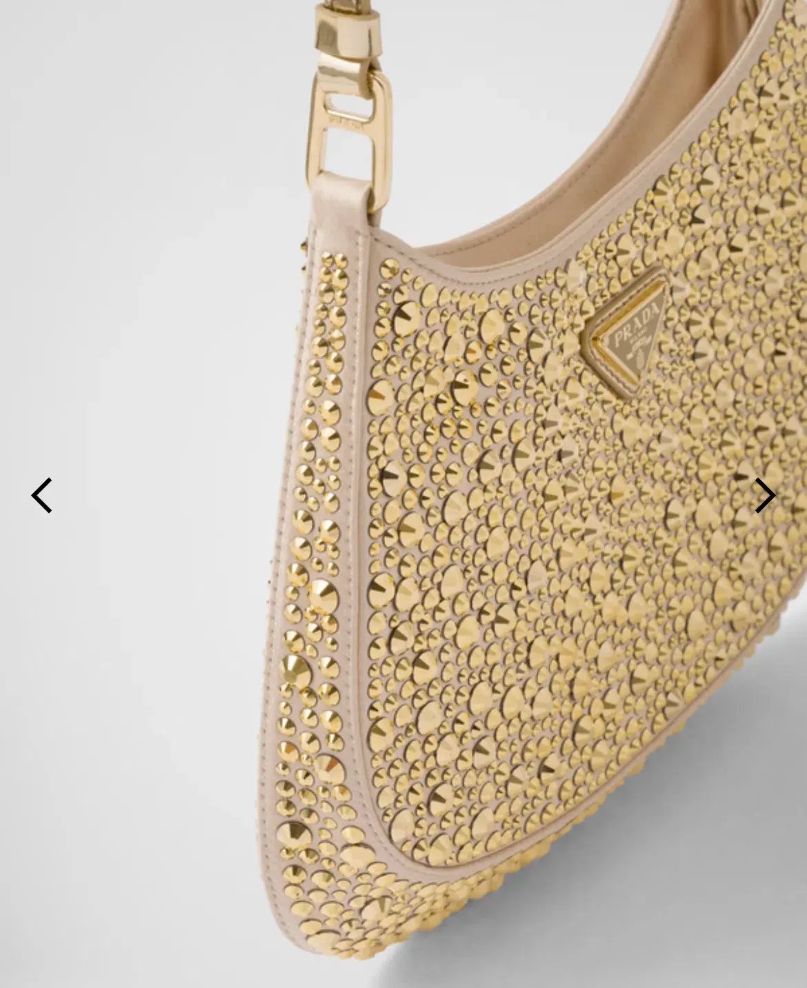 Prada Cleo Crystal Gold Bag photo 2