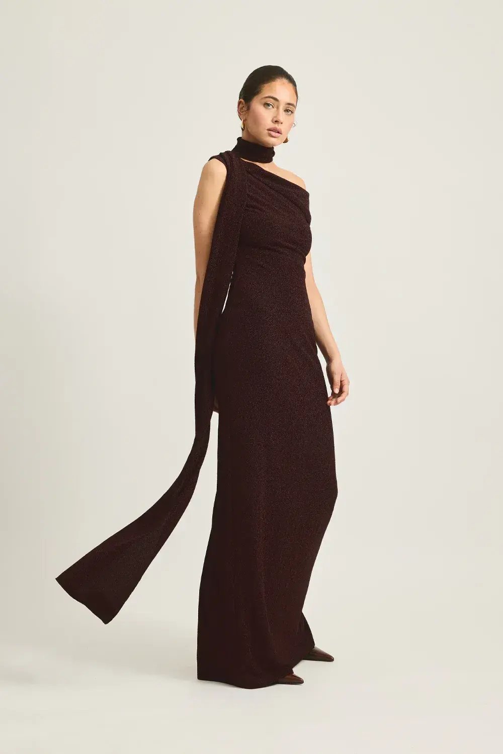 Tojha Izara Maxi Dress Brown Size AU 8 photo 3