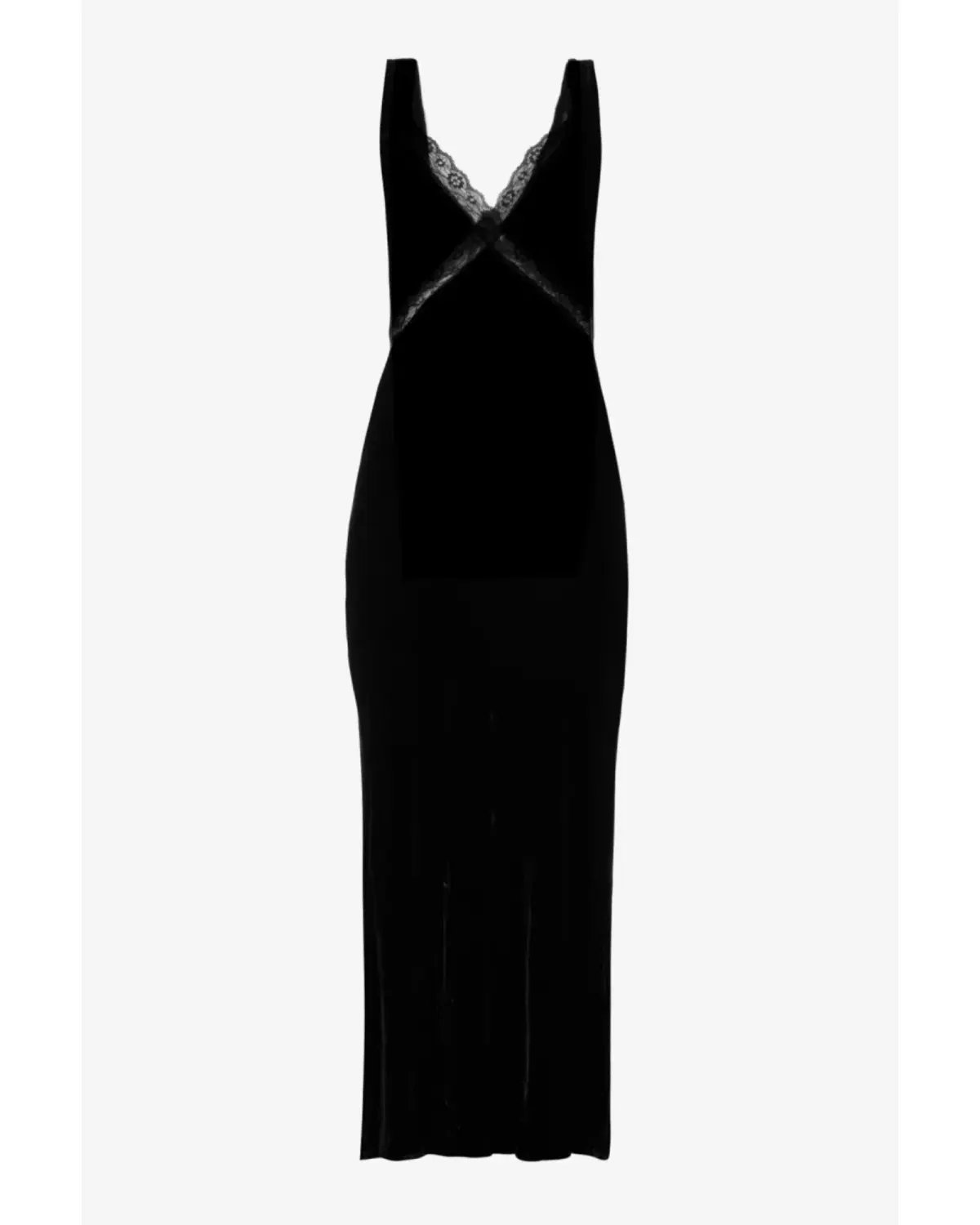 Reformation Lorenzo Midi Velvet Gown Black Size AU 10 photo 4