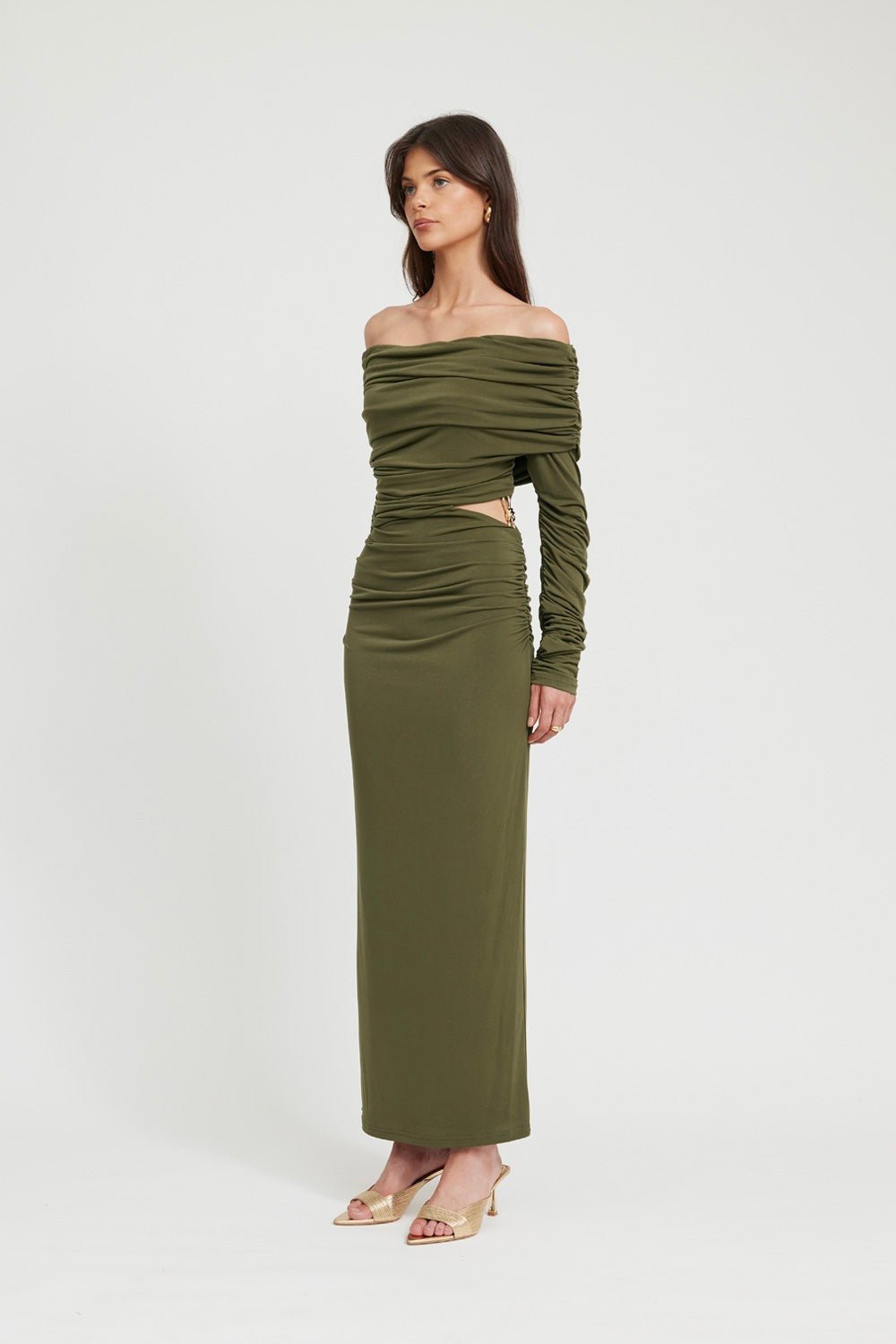 TOJHÀ MALICHI DRESS - KHAKI photo 4