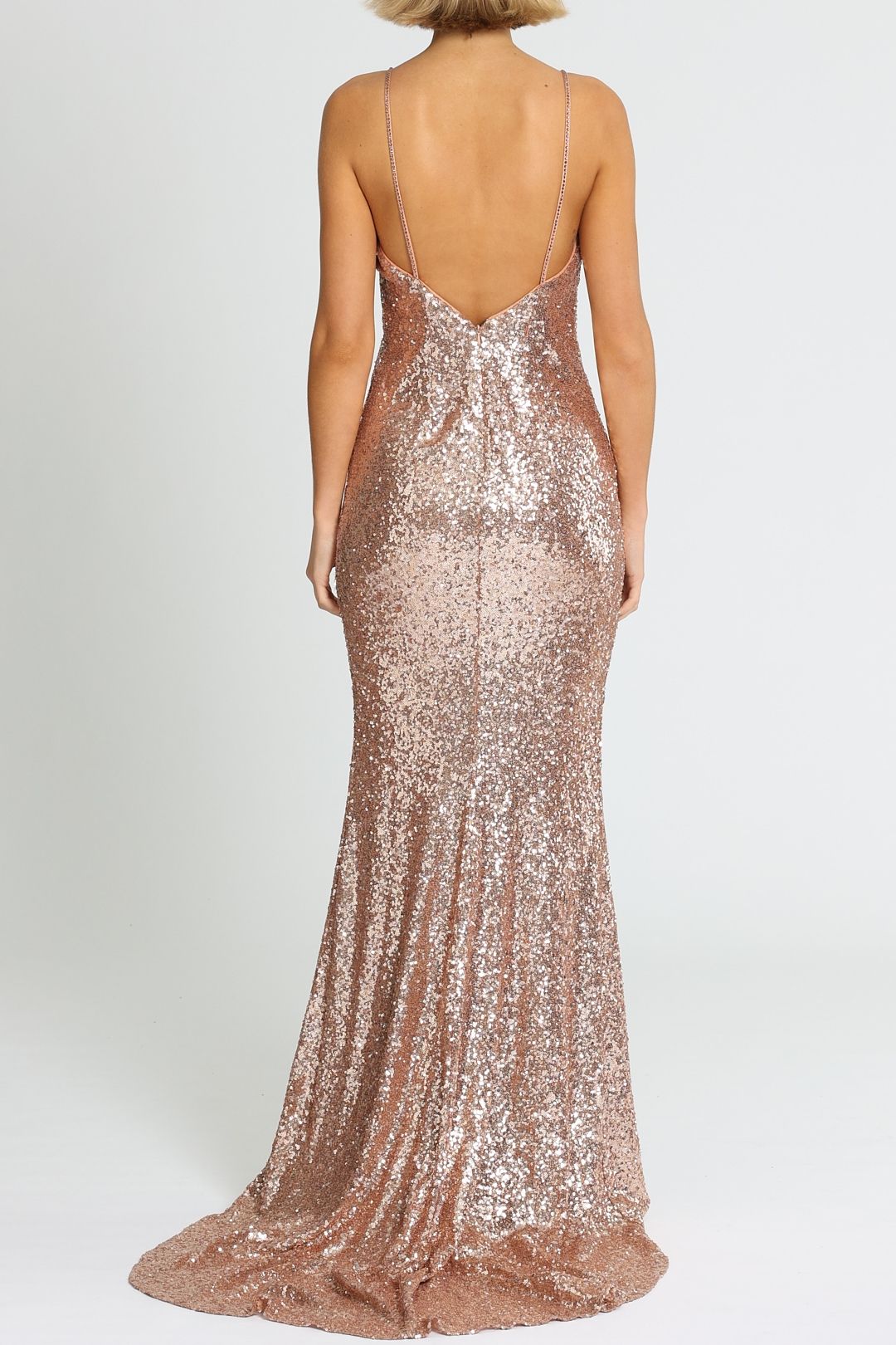 Sequin Plunge - Rose Gold photo 3