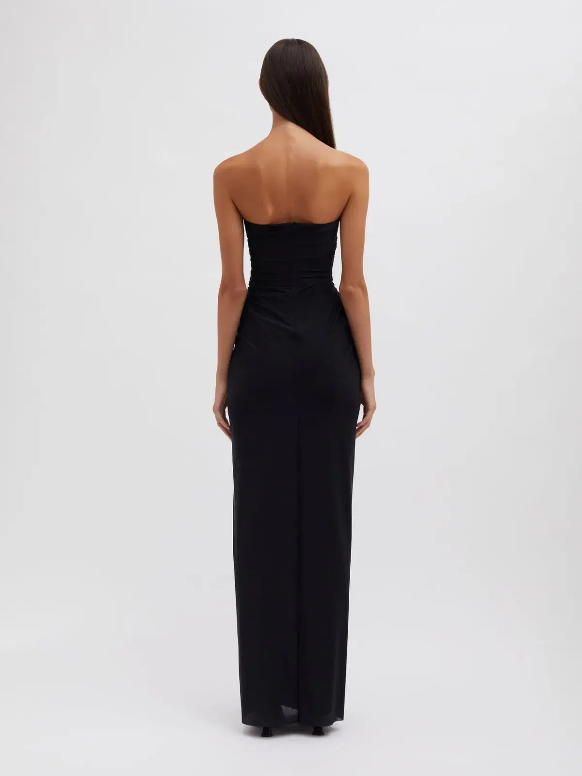Christopher Esber Plunge Strapless Column Dress Black Size AU 6 photo 2