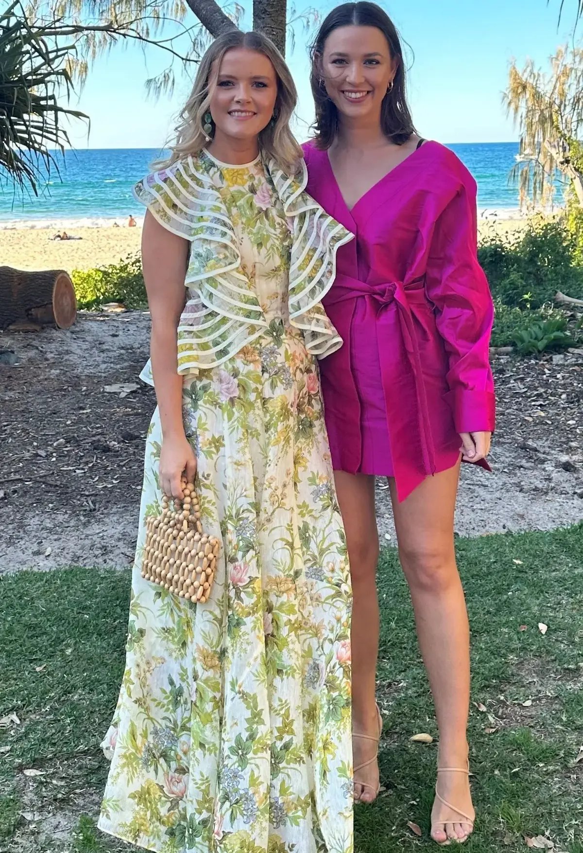 Alemais Eden Flounce Midi Dress Floral Size 8 photo 2