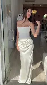 House of Cb Strapless Corset Dress Ivory Size XS / AU 6 photo 4