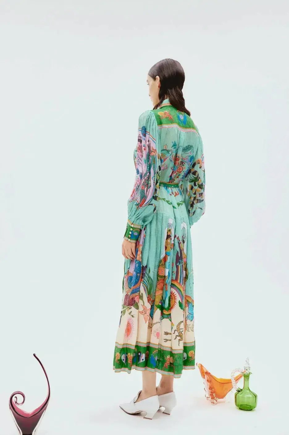 Alemais Evergreen Shirtdress Multi Size 10 photo 3