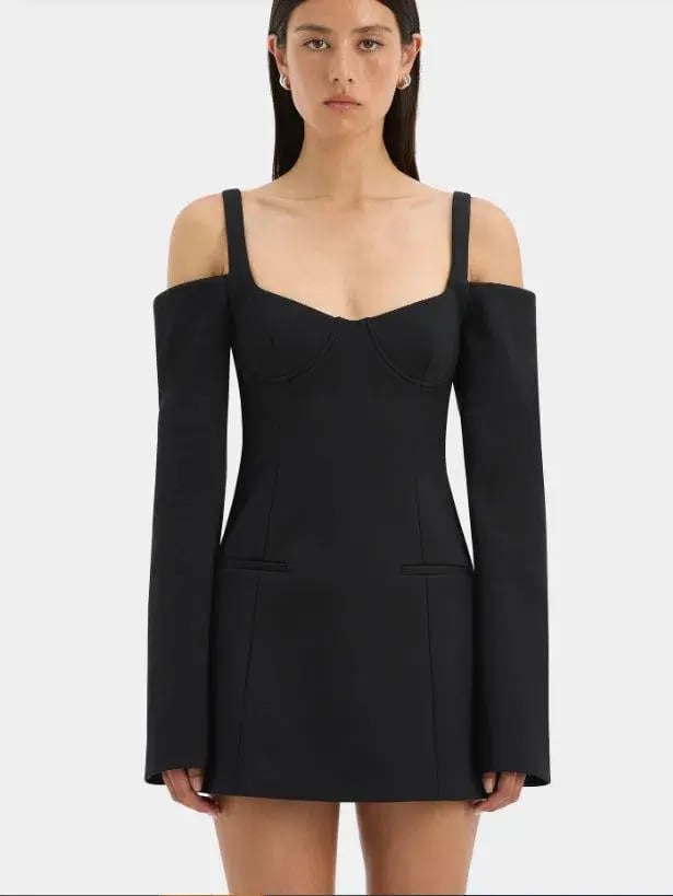 Sir The Label Sandrine Long Sleeve Mini Dress Size 3/AU 12 photo 2