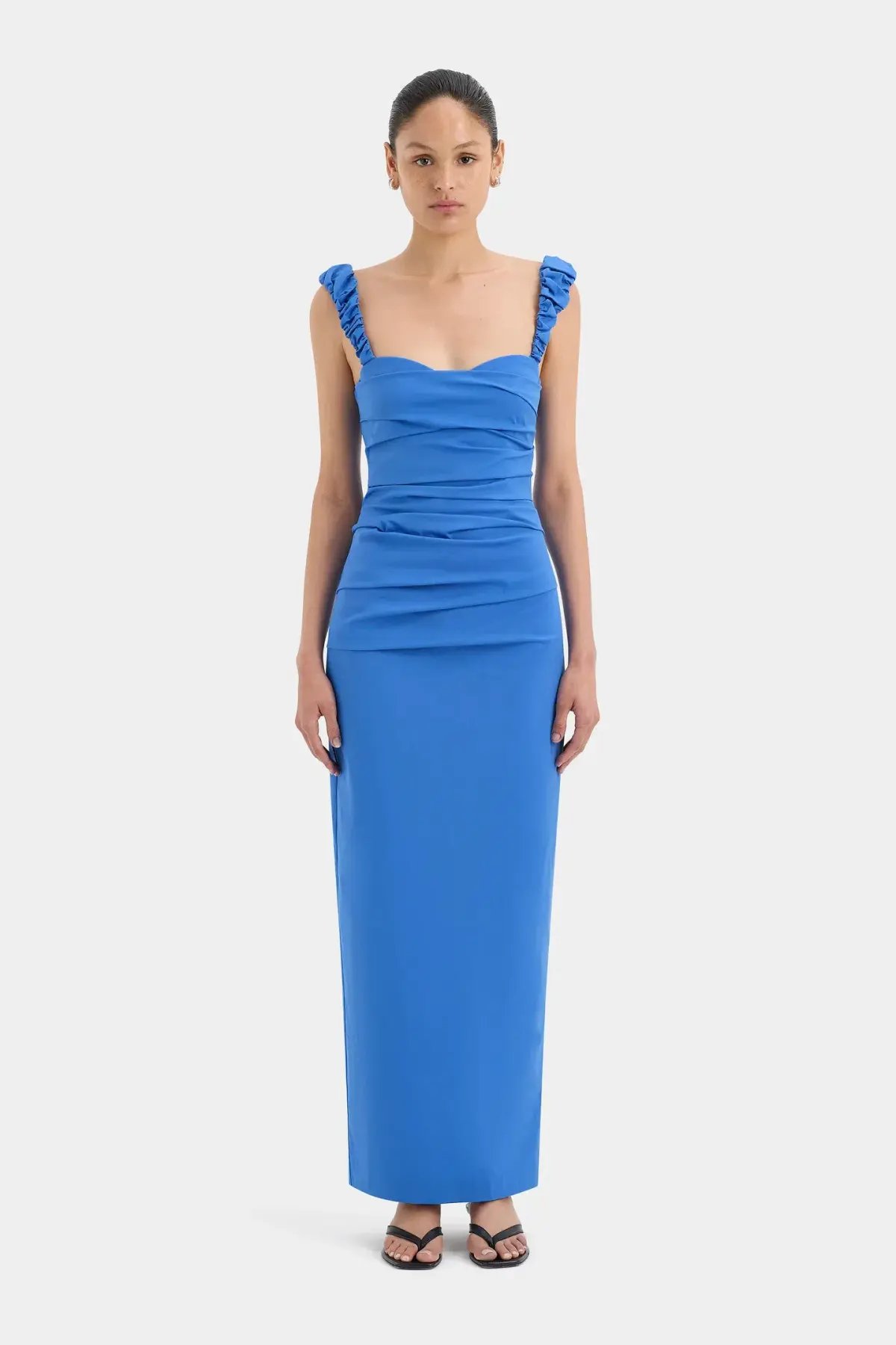 Sir The Label Azul Balconette Gown Blue Size 10 photo 3