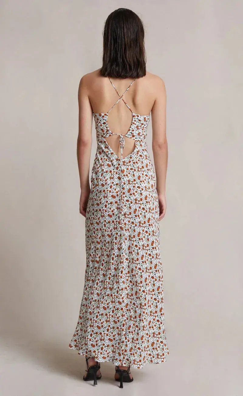 Bec and Bridge Copper Fields Maxi Dress White Size AU 10 photo 2
