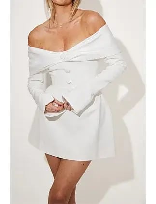 Odd Muse The Ultimate Muse Bow Mini Dress White Size S / AU 8 photo 2