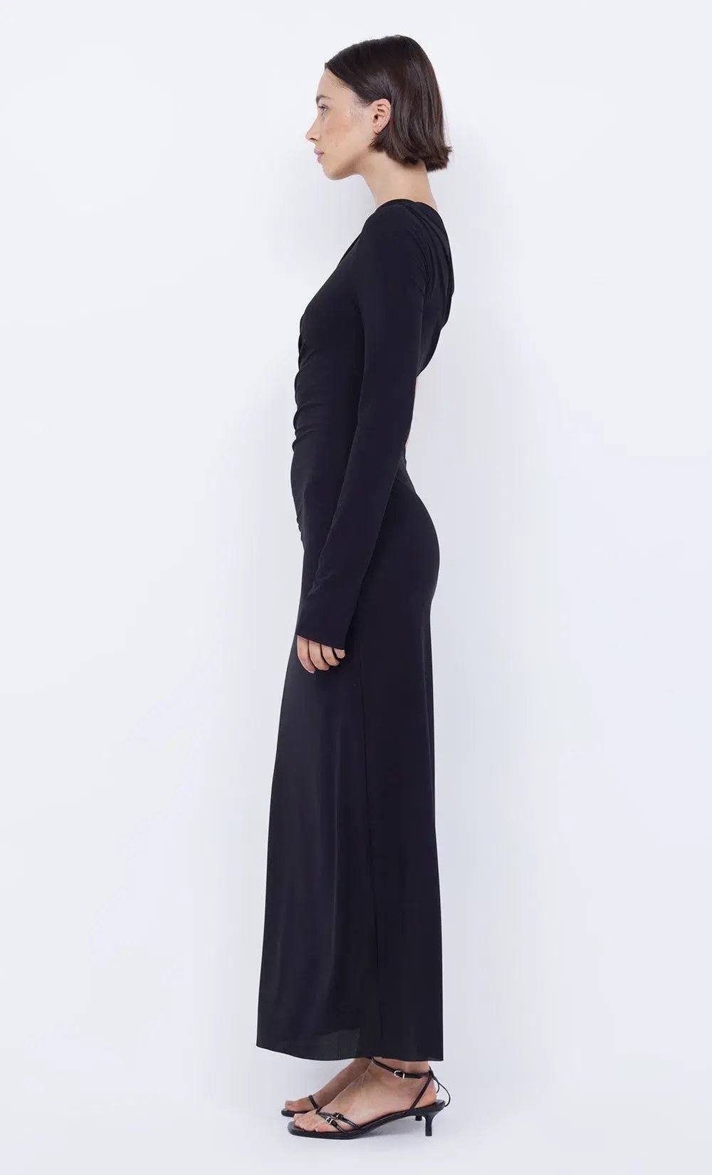 Bec & Bridge Nabila Aysm Midi Dress Black SIze 8 photo 4