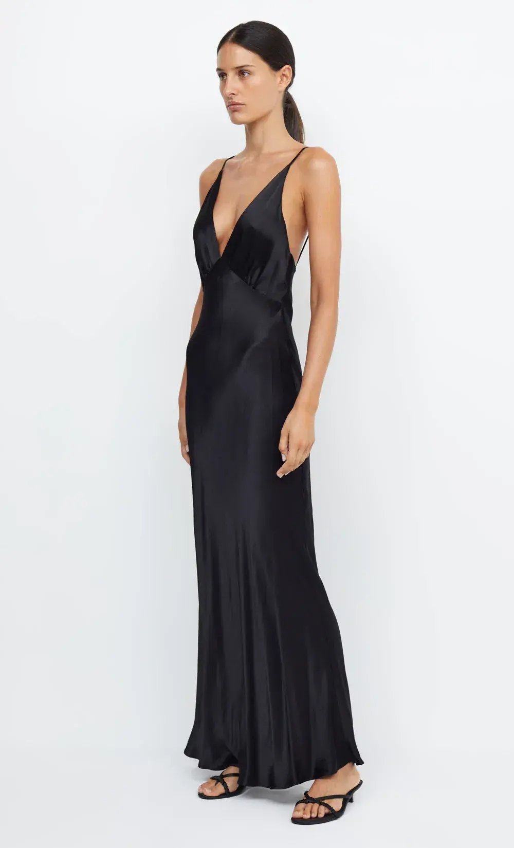 Bec and Bridge Moondance V Maxi Dress Black Size 6 photo 2