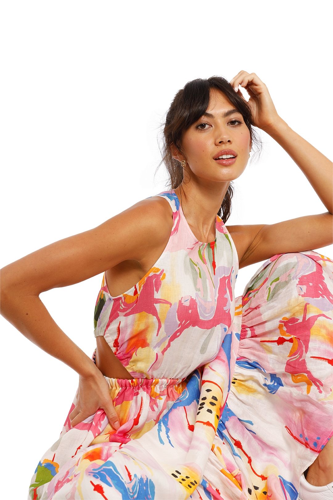 Carousel Cut Out Dress - Rainbow Carousel photo 5