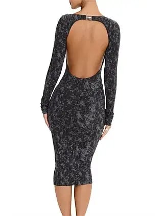 Mistress Rocks Distressed Open Back Midi Dress Size 8/XS photo 8