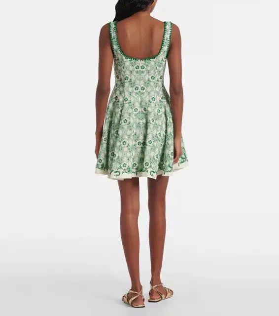 ALEMAIS Airlie Mini Dress Exclusive Olive Size 8 AU photo 2