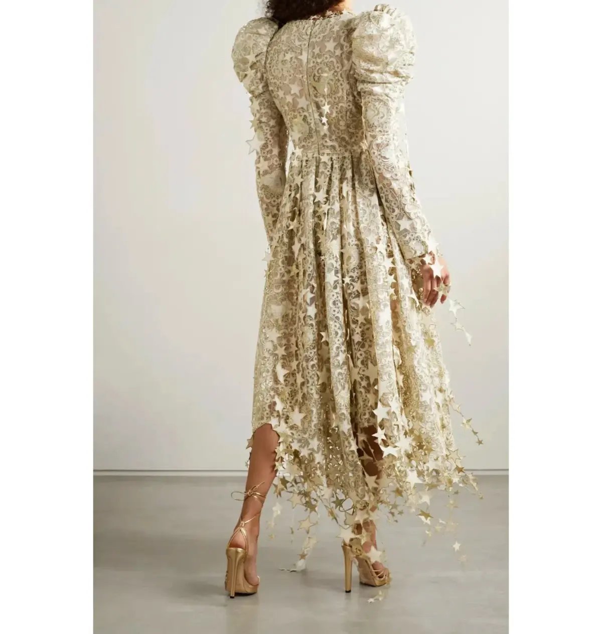 Zimmermann Celestial Zodiac Midi Dress Champagne Size 0 / AU 8 photo 2