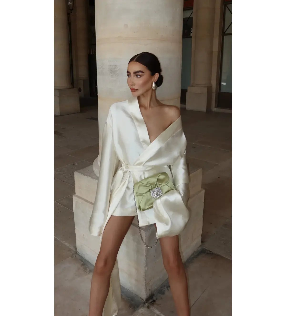 Khirzad Femme Rio Nina Robe Short Ivory Size S AU 8 photo 3