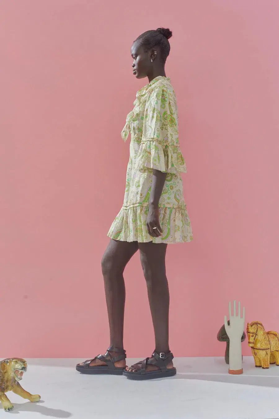 Alemais Marta Mini Dress Green Size 12 photo 2