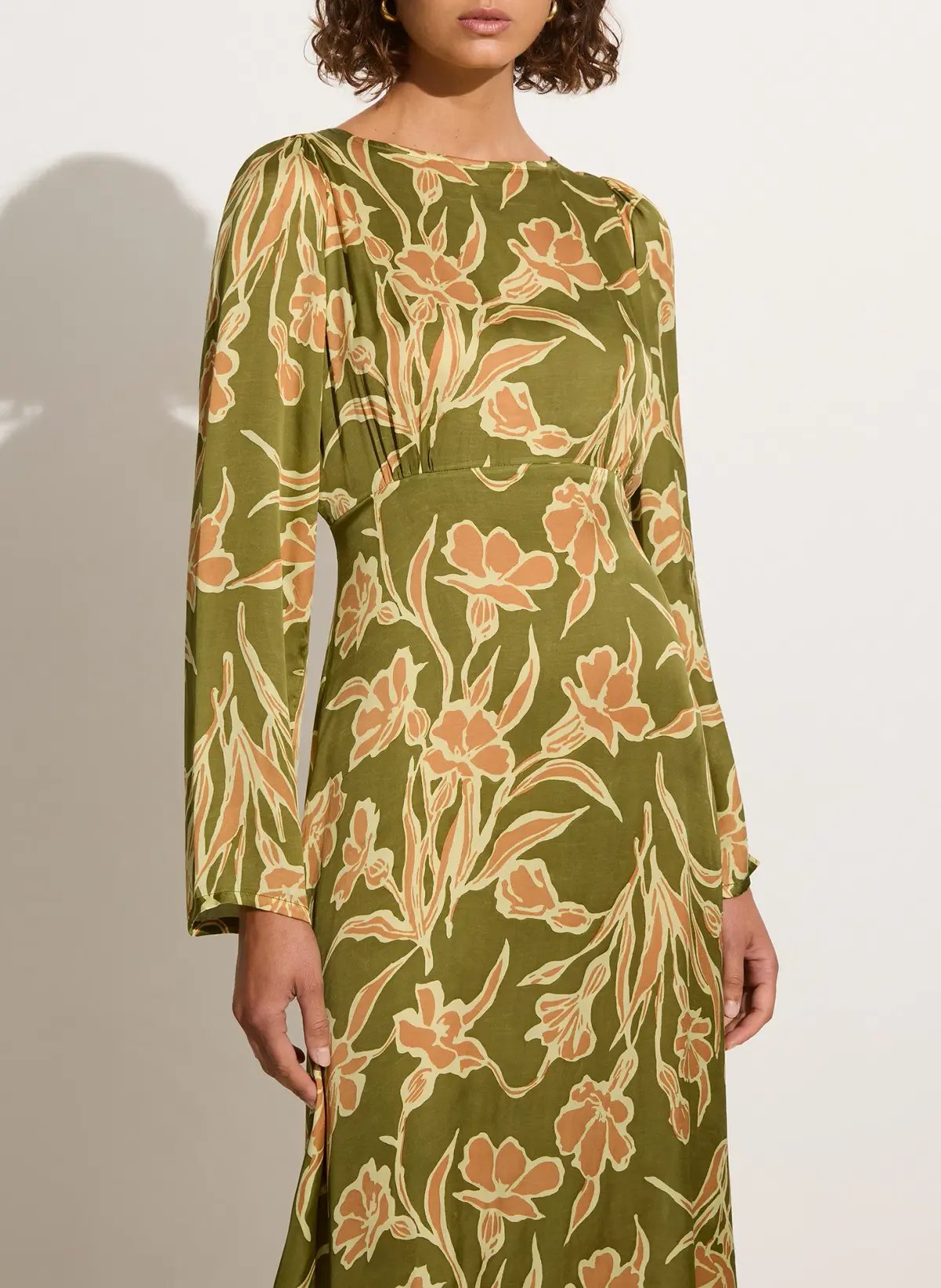 Faithfull Da Cova Maxi Green Floral Size 8 photo 4