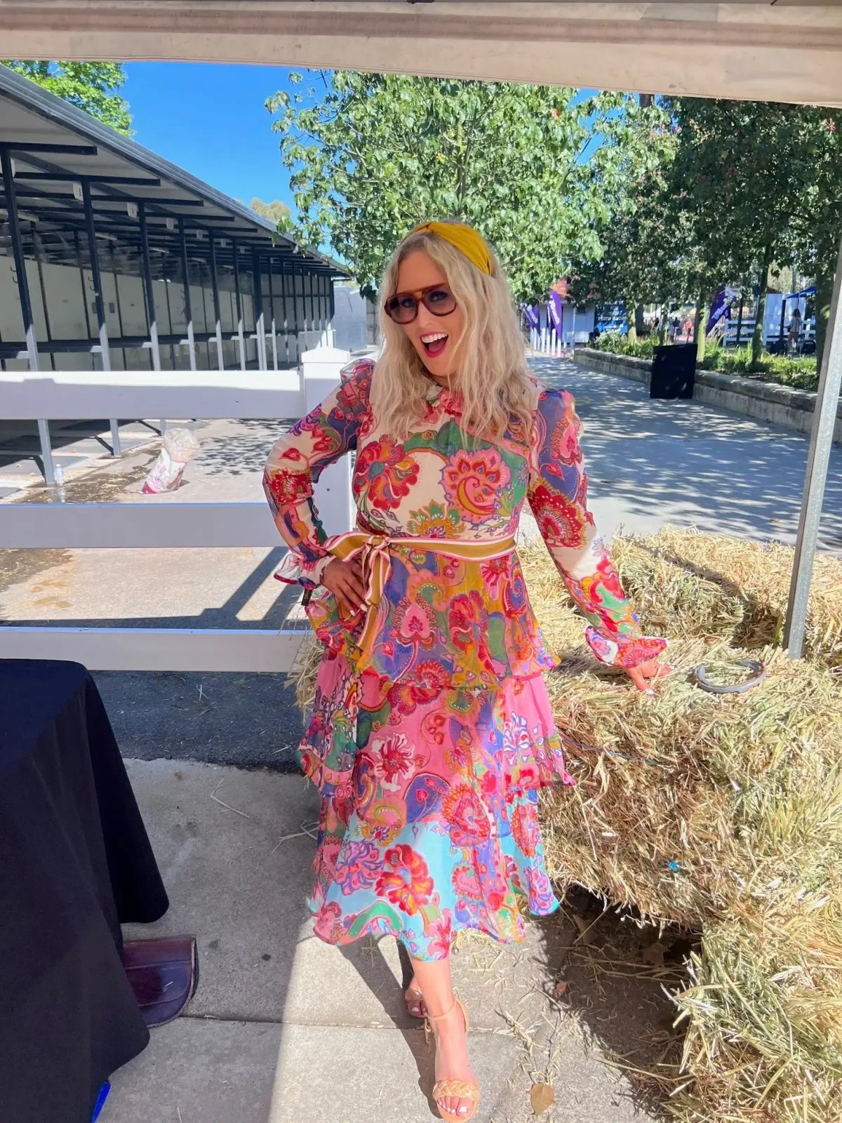 Zimmermann The Lovestruck Flounce Cotton-silk Midi Dress Mixed Paisley Floral Size 3/Au 14 photo 2