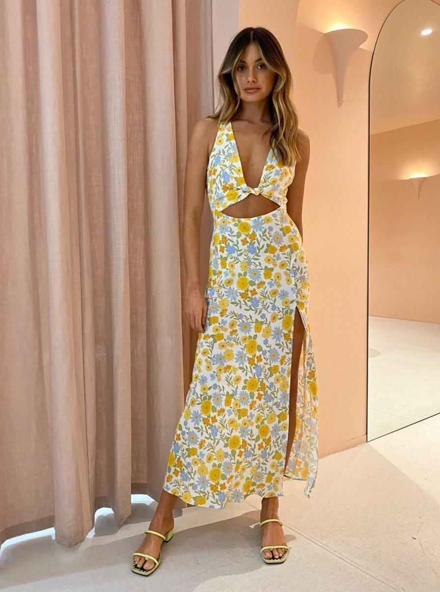 Bec and Bridge Cali Sun Maxi Dress Print Size 10 photo 6