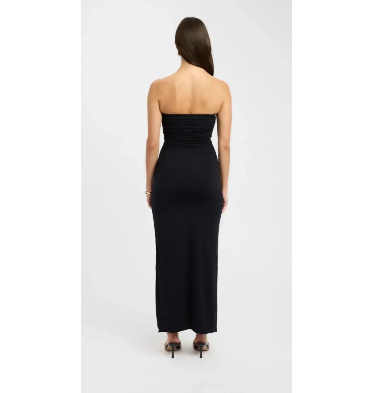 Kookai Tayla Trim Maxi Dress Black Size AU 8 photo 3