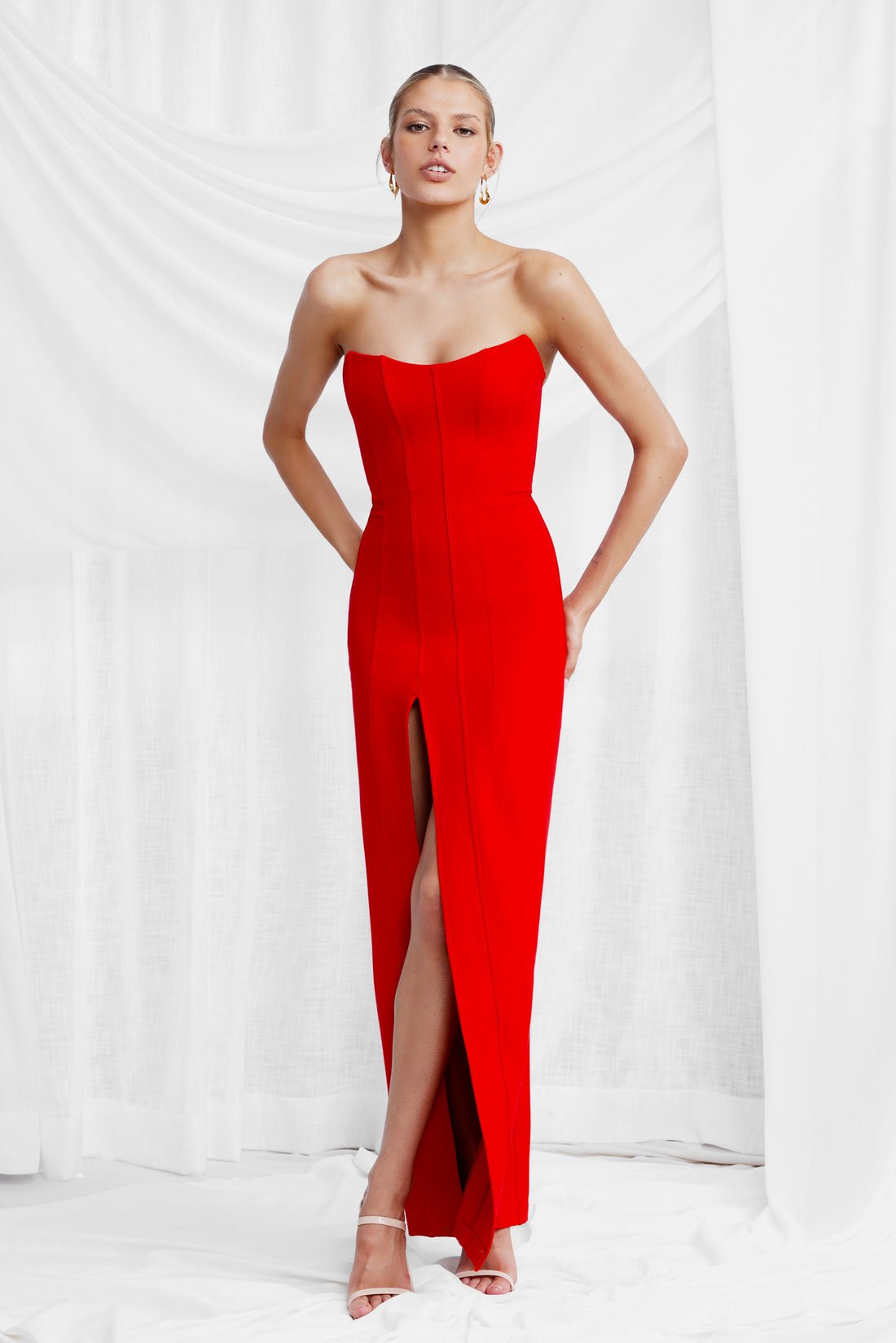 LEXI LEYLA DRESS - RED photo 2
