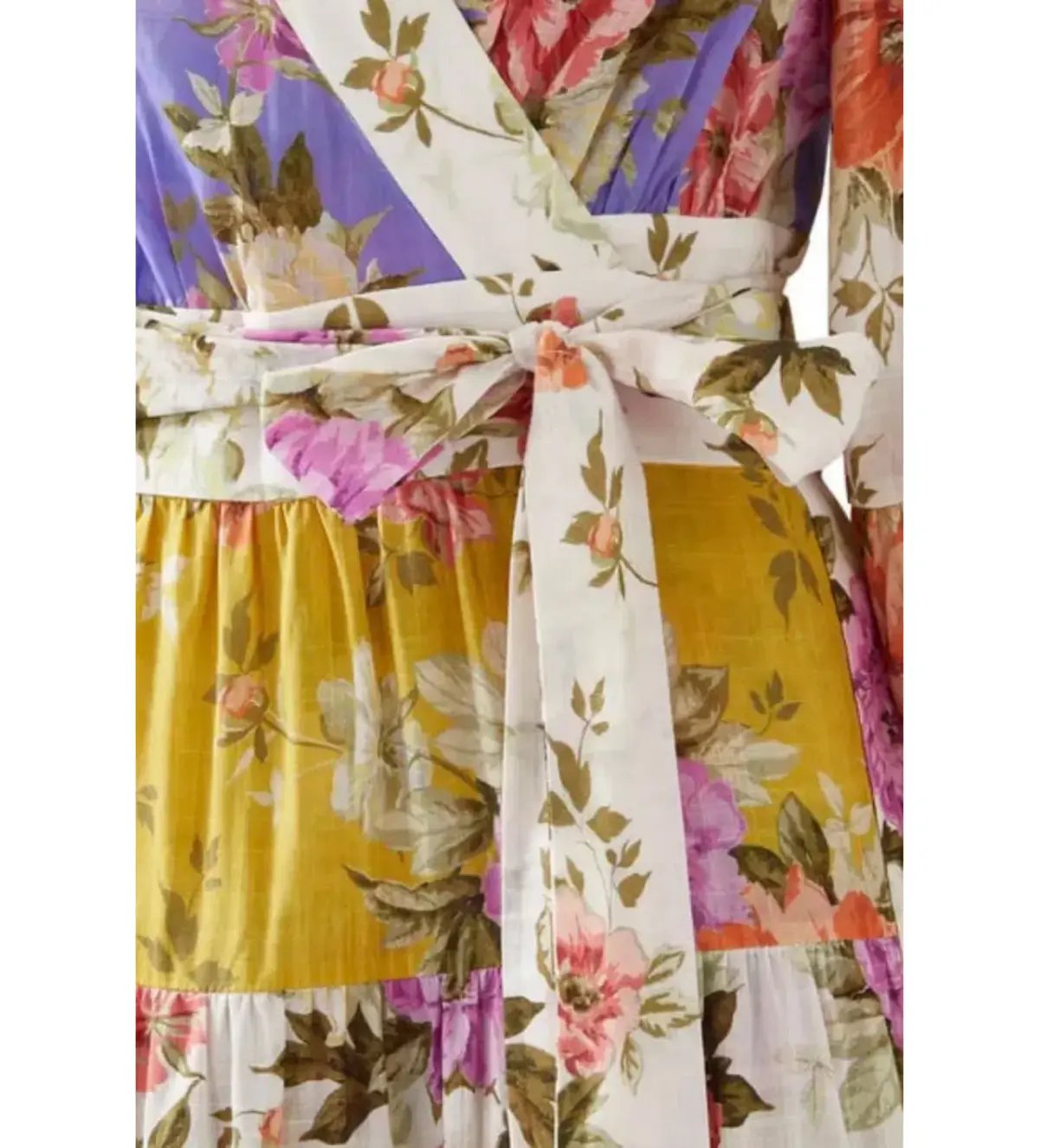 Zimmermann Pattie Wrap Midi Dress Floral Size 0 / AU 8 photo 3