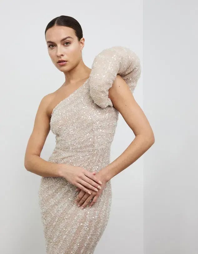 Rachel Gilbert Phoebe Dress Nude Size 2 / AU 10 photo 2