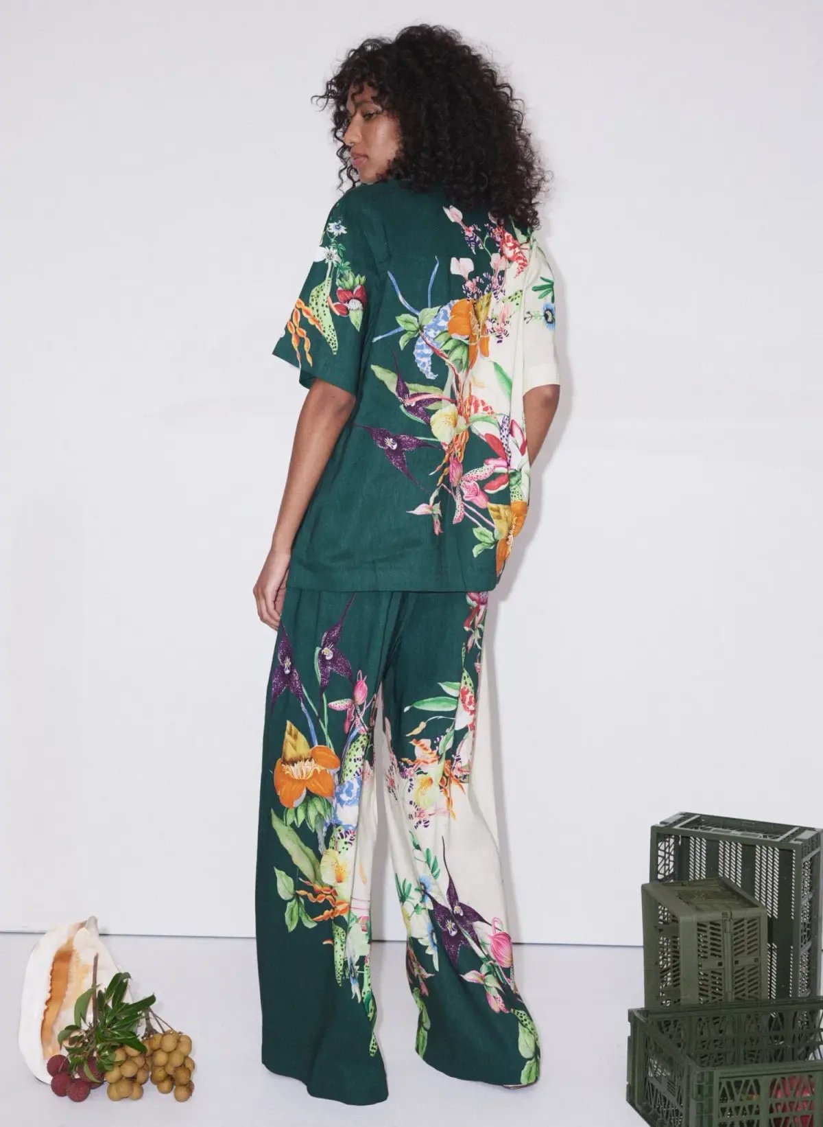 Alemais Aggie Shirt and Pants Set Floral Size 6 photo 3