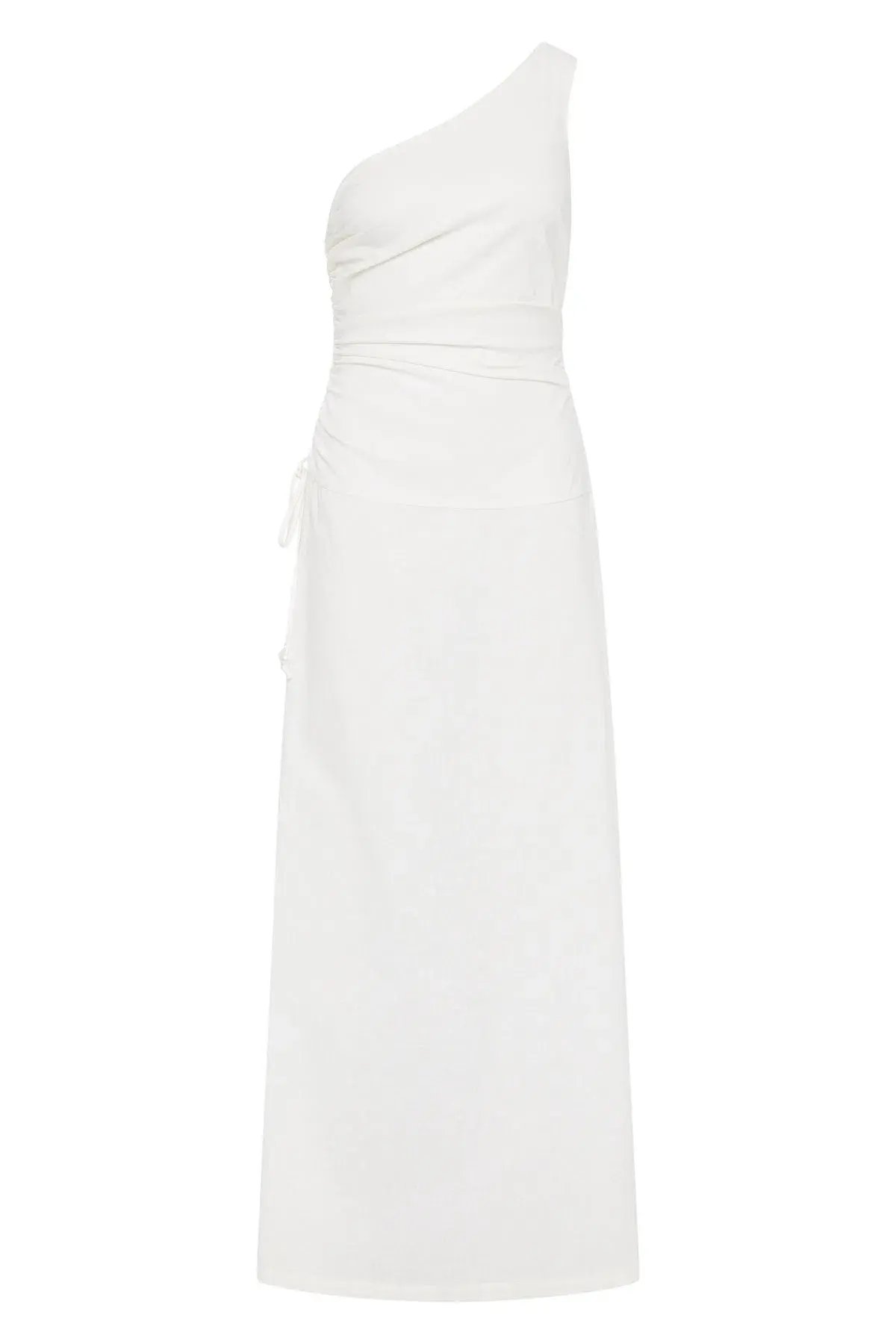 Aje White Daze One Shoulder Maxi Dress White Size AU 6 photo 8