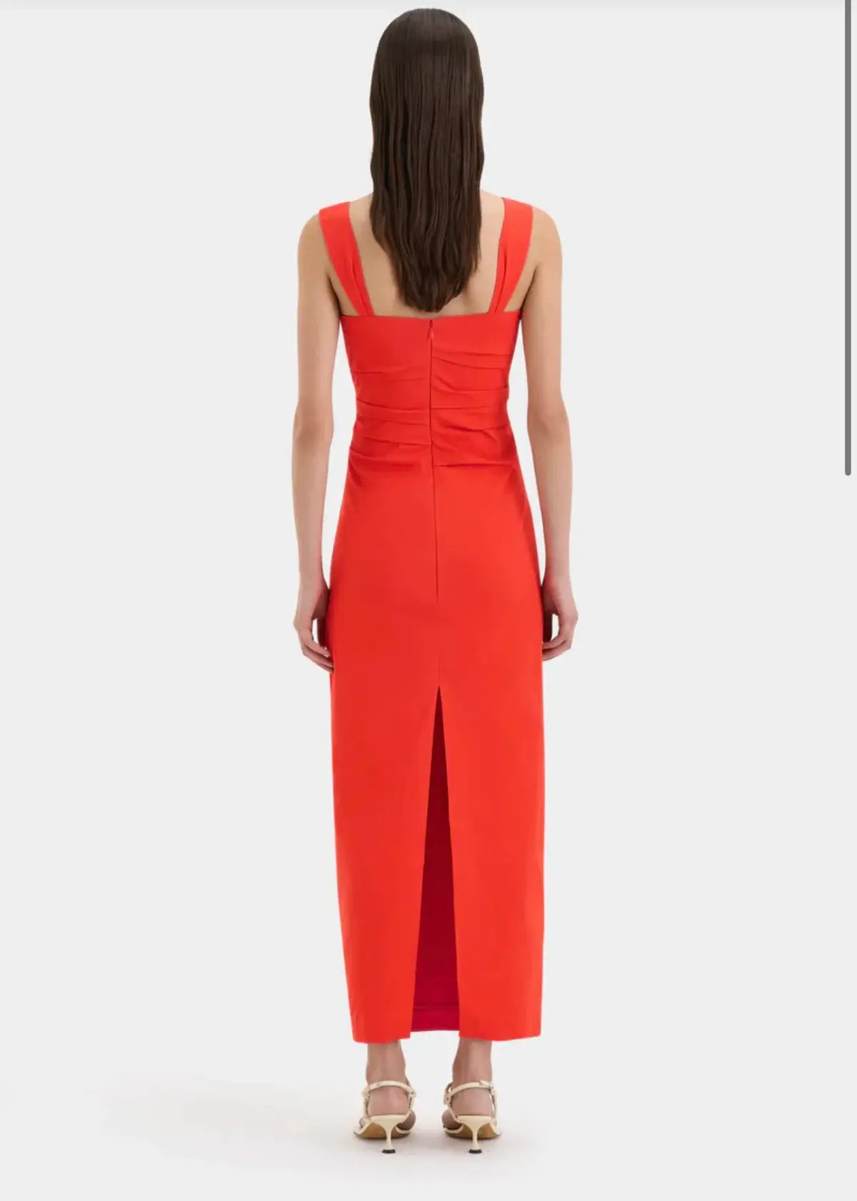 Sir The Label Dahlia Balconette Gown Tangerine Size 1/Au 8 photo 3