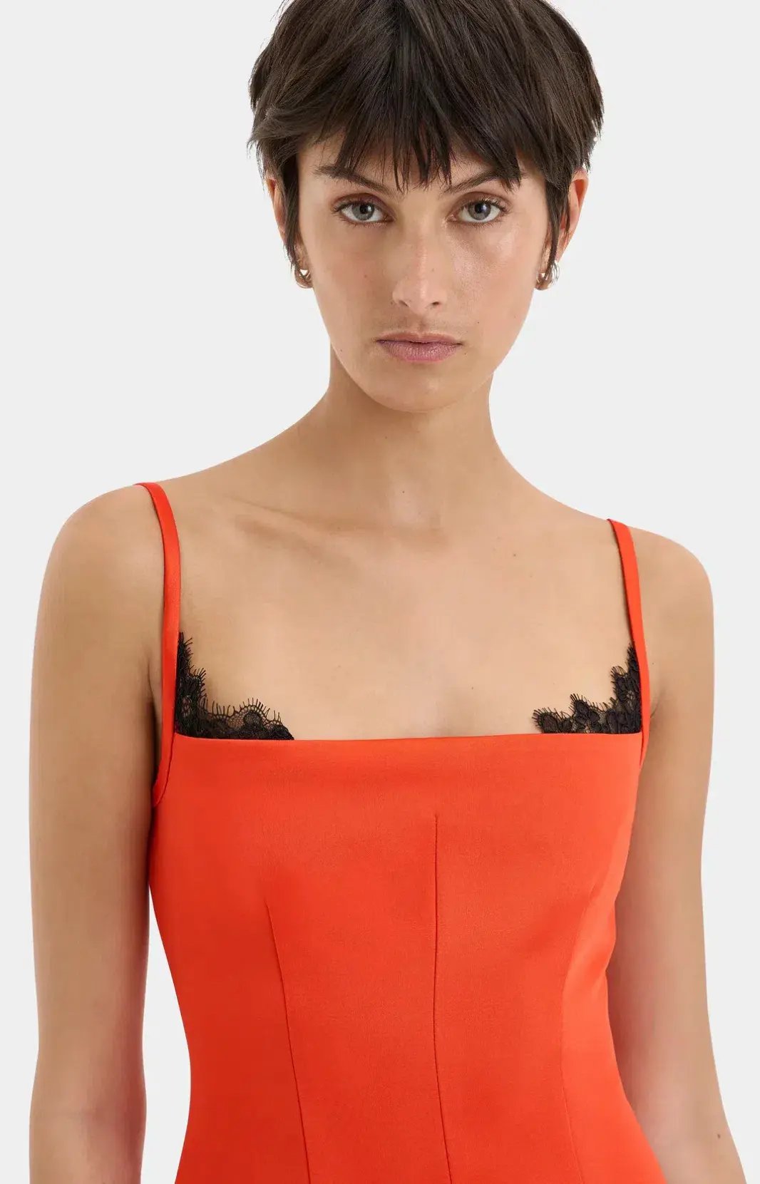 Sir Poppy Contoured Mini Dress Tangerine Size 4 / Aus 14 photo 4