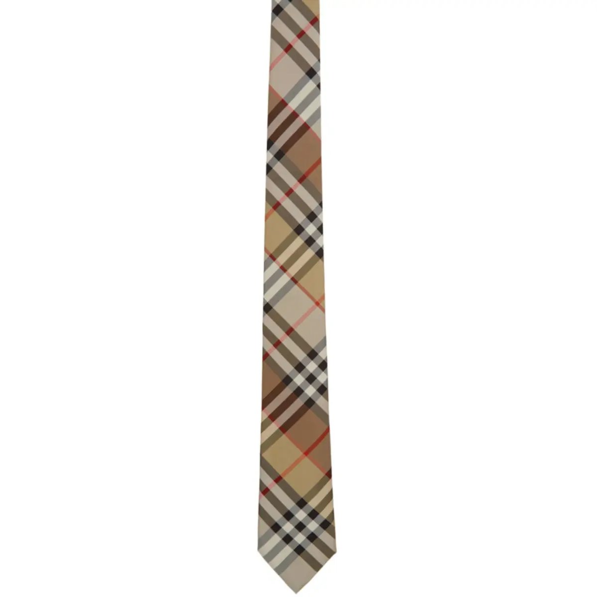 Burberry Manston Tie Beige Check photo 2