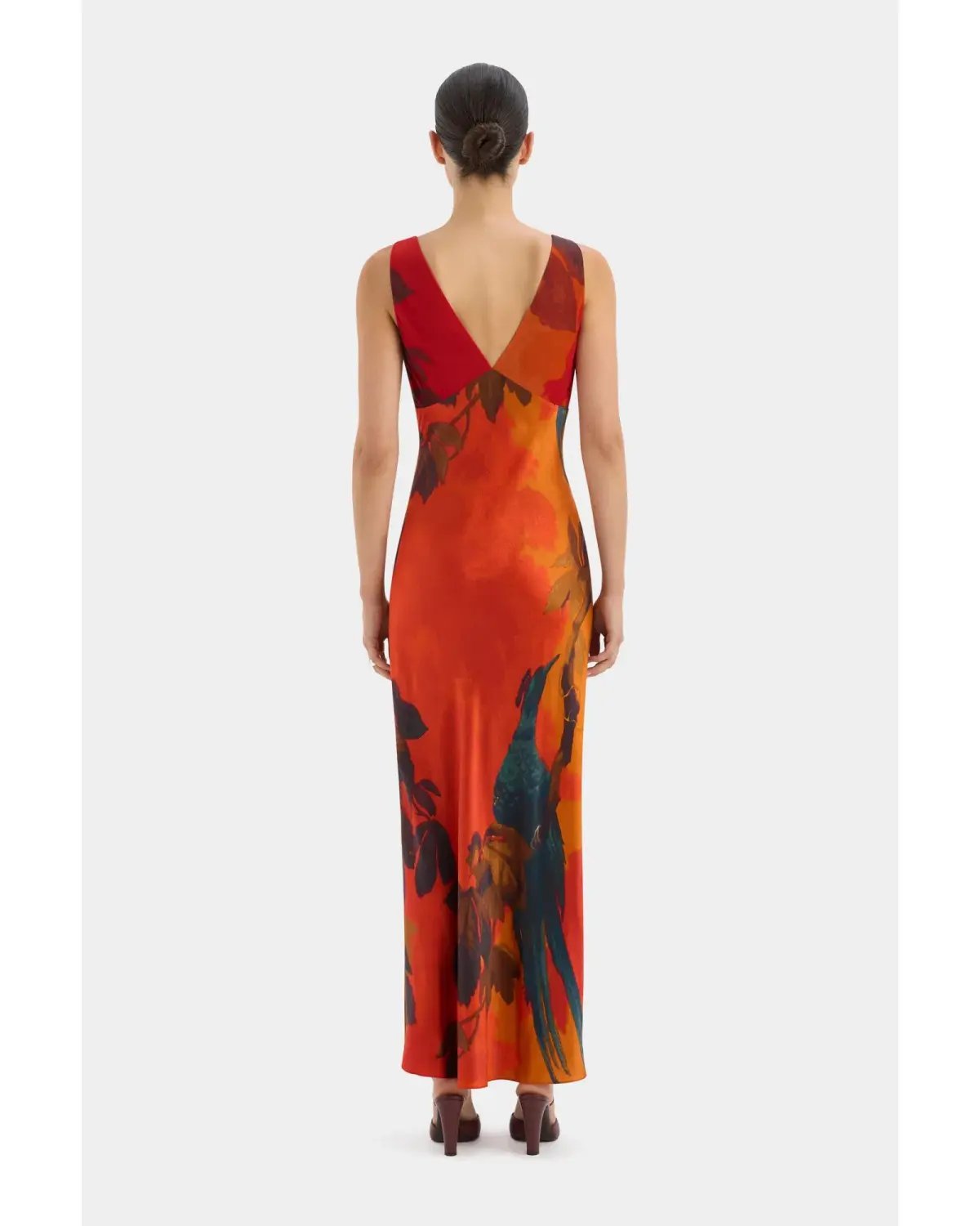 Sir the Label Lush V Neck Dress Wren Print Size 3 / AU 12 photo 3