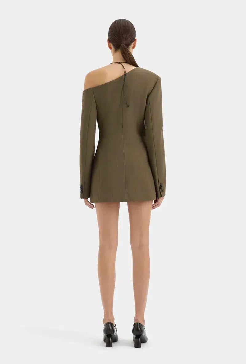 Sir the label Sartoria Mini Dress Chocolate Marle Size AU 8 photo 3