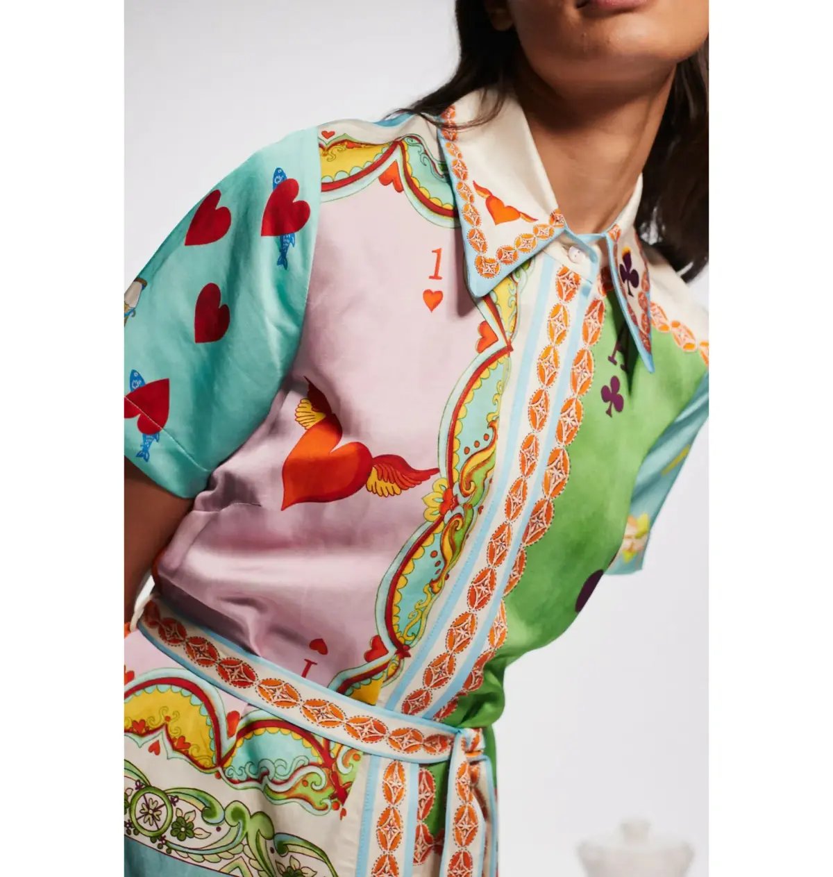 Alemais Rummy Shirtdress in Multi Size AU 14 photo 2