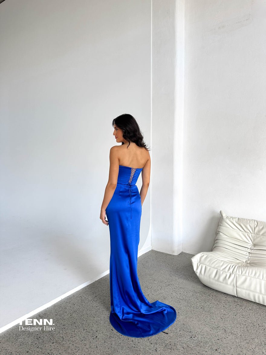 Lia Stublla Pierre Embellished gown - Cobalt blue photo 2