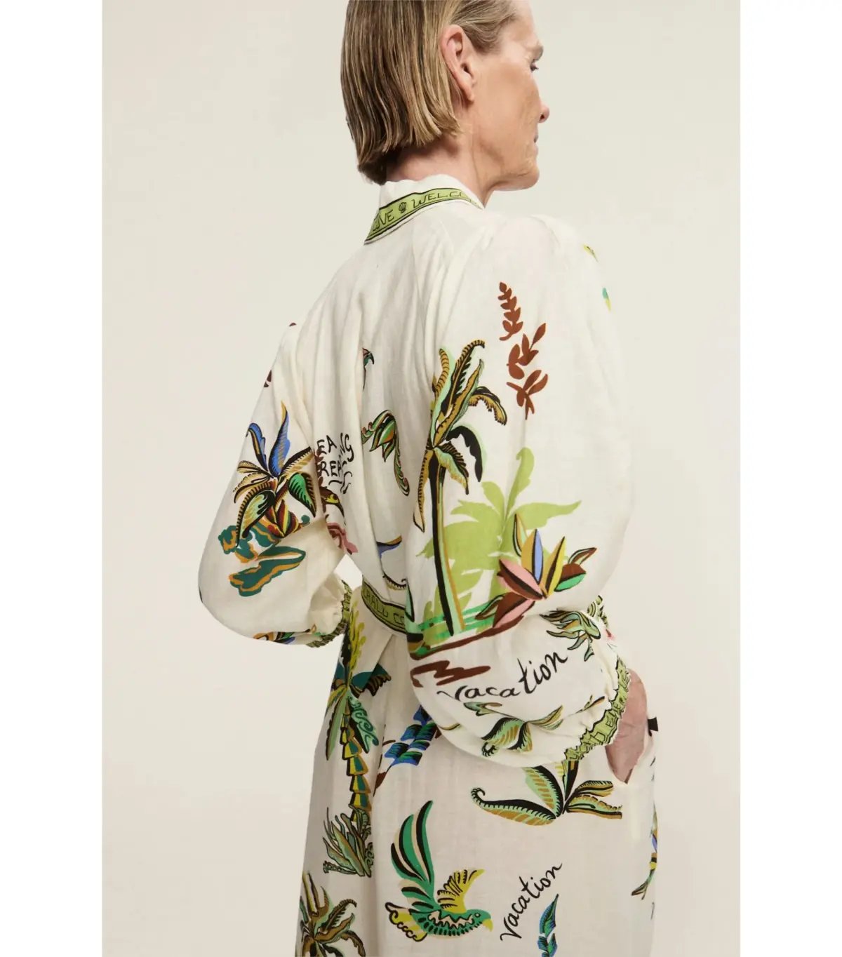 Alemais Day Dream Linen Midi Shirtdress Print Size AU 8 photo 3