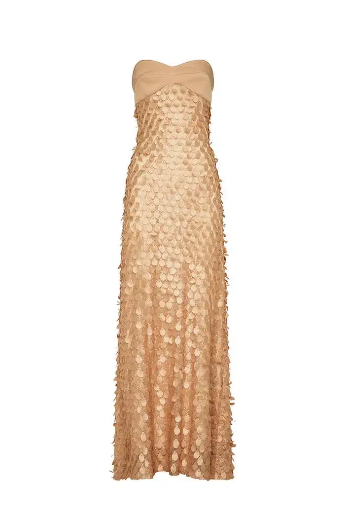 Manning Cartell Supreme Extreme Balconette Maxi  Dress Honeycomb Size 8 photo 5
