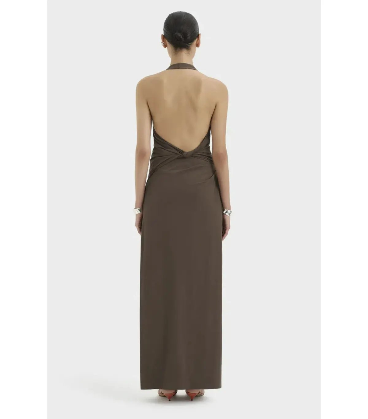 Sir the Label Sol Halter Maxi Gown in Mocha Size 0 / AU 6 photo 2
