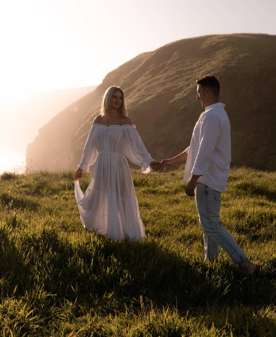 Hazel & Folk Emmaline Maxi Gown - White photo 2