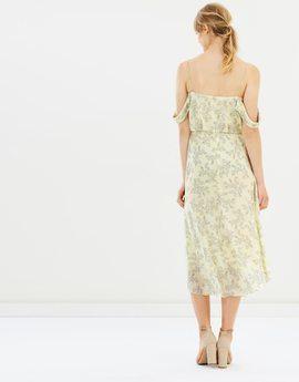 Camilla and Marc Lucia Midi Dress Print White Size 14 photo 4