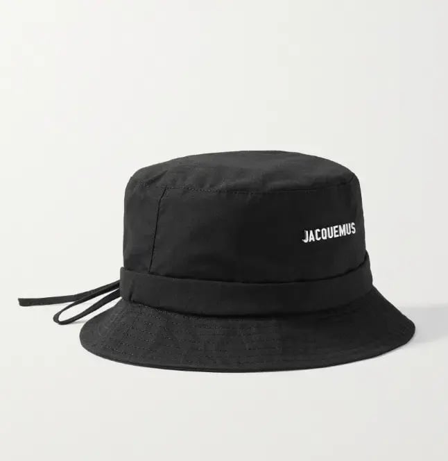 Jacquemus Le Bob Gadjo Bucket Hat Black Size 56" photo 2