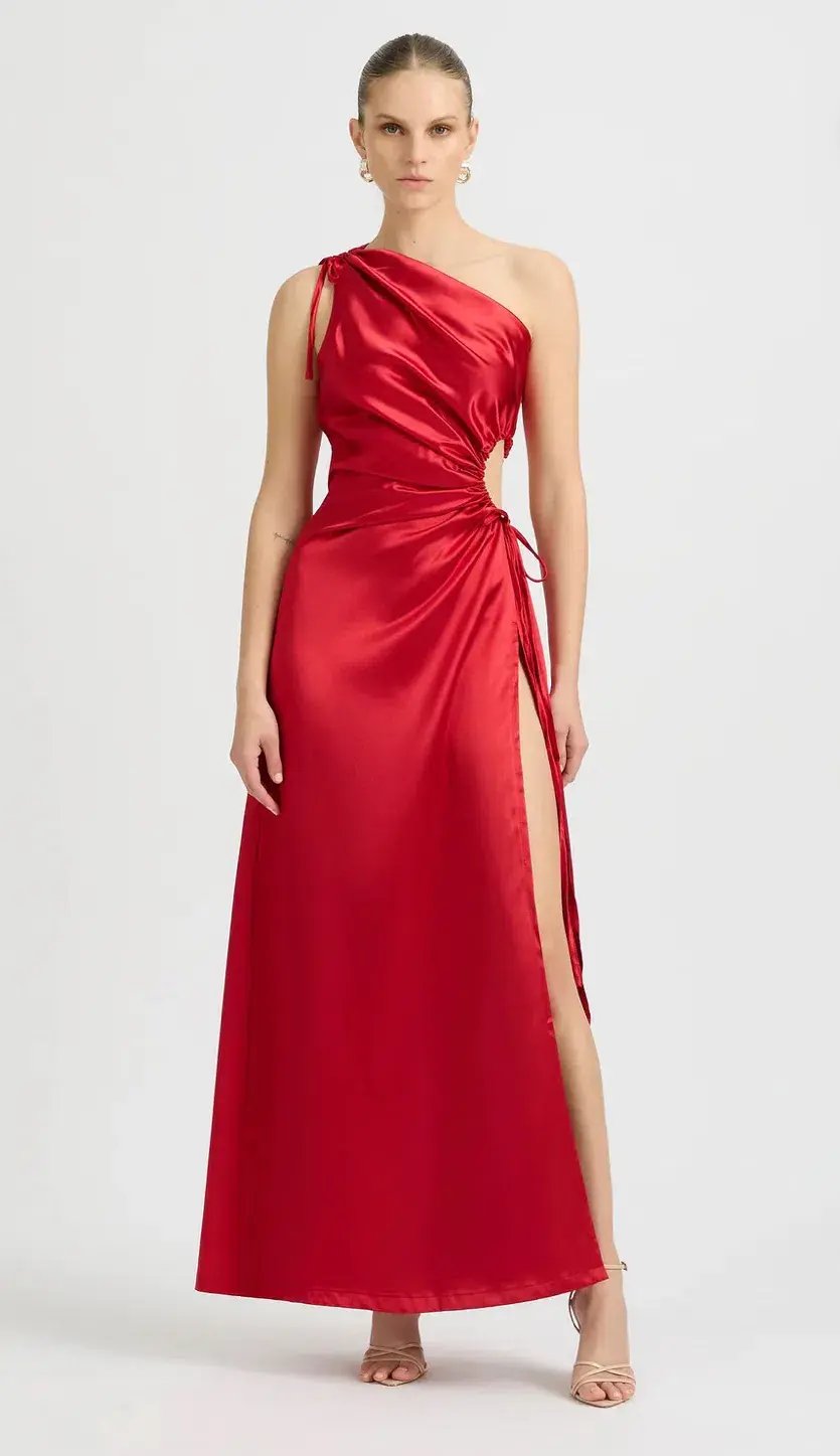 Sonya Moda Nour Maxi Dress Scarlet Red Size 8 photo 2