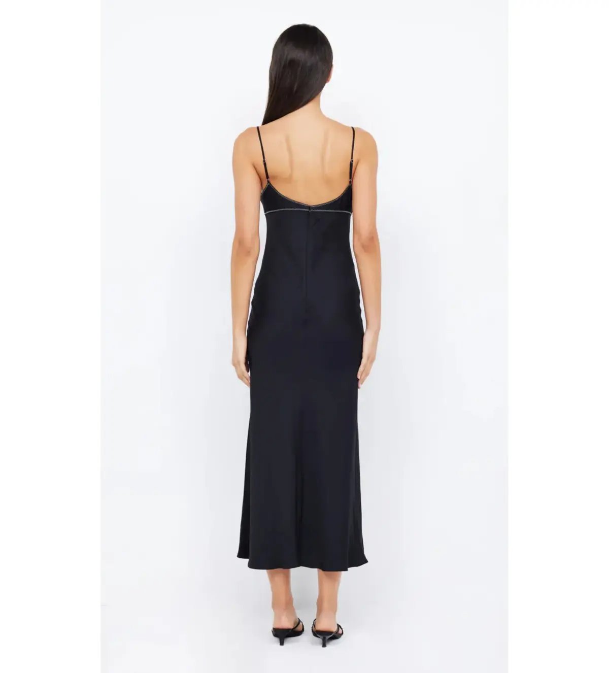 Bec & Bridge Emery Midi Dress Black/Ivory Size AU 8 photo 3