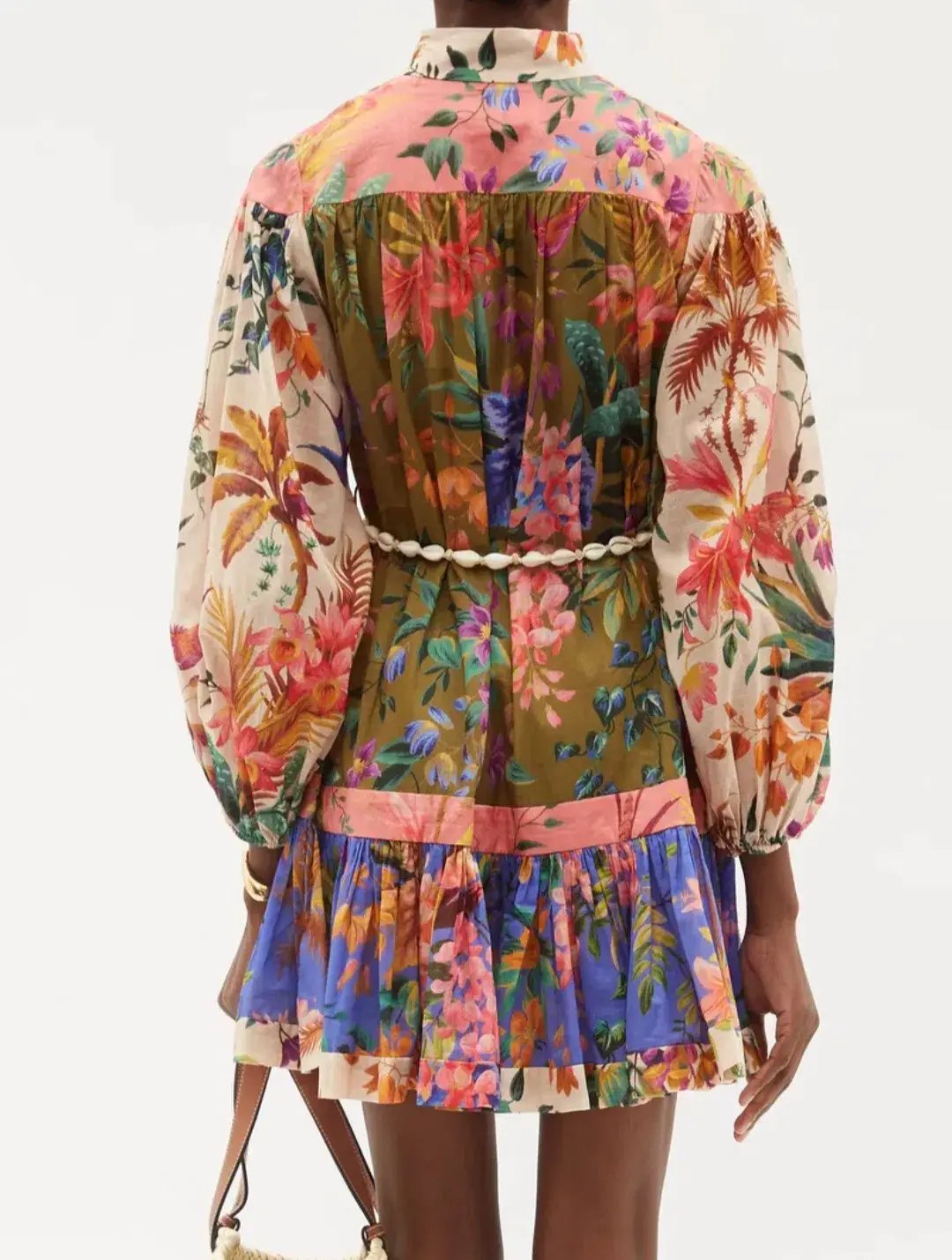 Zimmermann Tropicana Spliced Mini Dress in Floral Size 1 / AU 10 photo 3